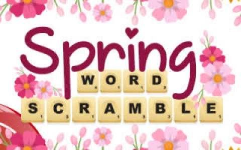 Spring word scramble - train your memory